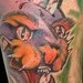 Tattoos - Mean Big Cat with Dagger - 48705